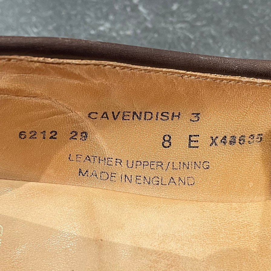 【CROCKETT&JONES】クロケット&ジョーンズ キャベンディッシ3 タッセルローファー スエード ブラウン サイズ UK8E