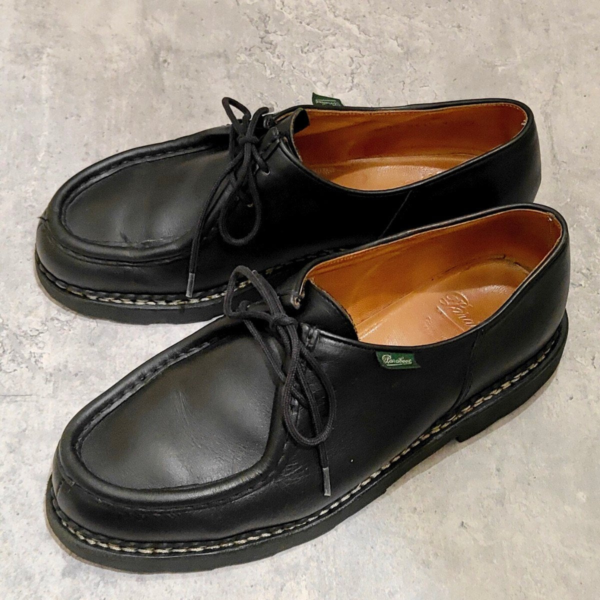 美品【PARABOOT】パラブーツ ミカエル チロリアン リスレザー ブラック