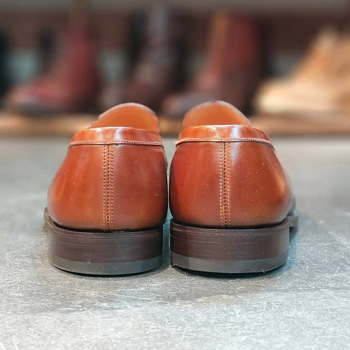 希少 新品未使用 【J.M.WESTON】ジェイエムウエストン UK7D シグニチャーローファー コードバン コニャック サイズ UK7D 41ラスト