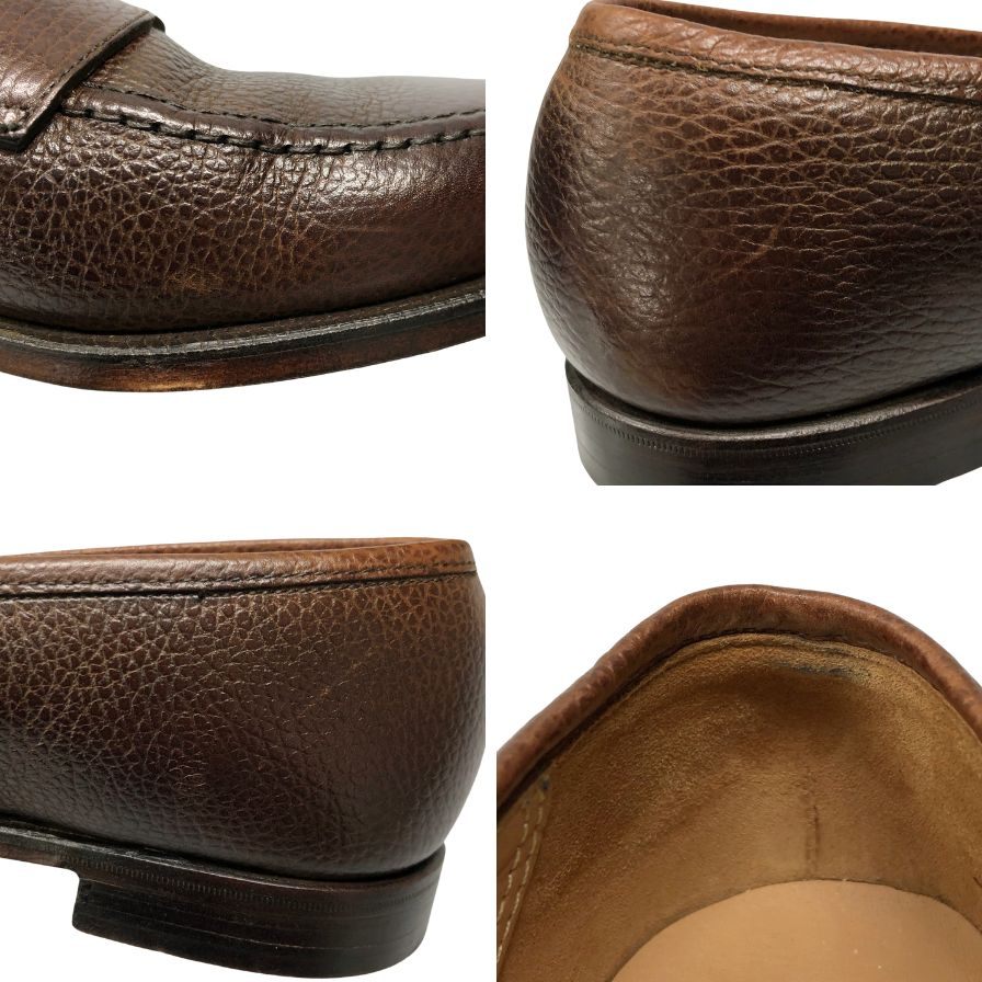 【CROCKETT&JONES】クロケット&ジョーンズ ローファー カーフ 木目 サイズ - ラスト