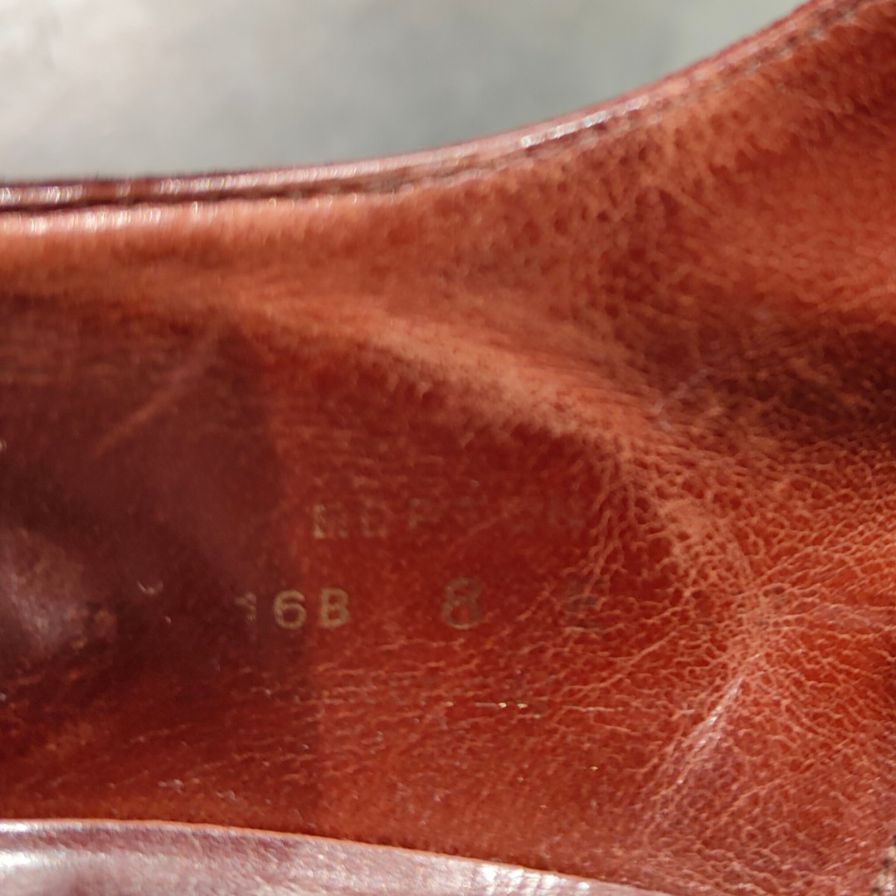 【CROCKETT&JONES】クロケット&ジョーンズ レプトン ダブルモンクストラップ バーガンディ カーフ サイズUK8E 337ラスト 参考定価¥159,500-