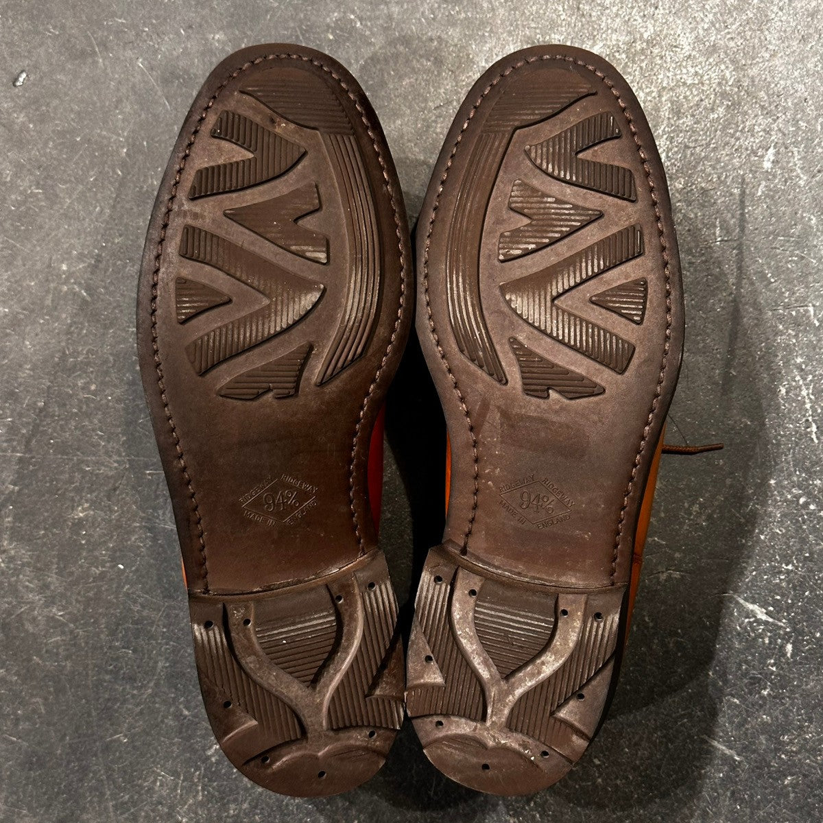 【CROCKETT&JONES】クロケット&ジョーンズ Uチップ モールトン カーフ ライトブラウン サイズ6.5 292ラスト