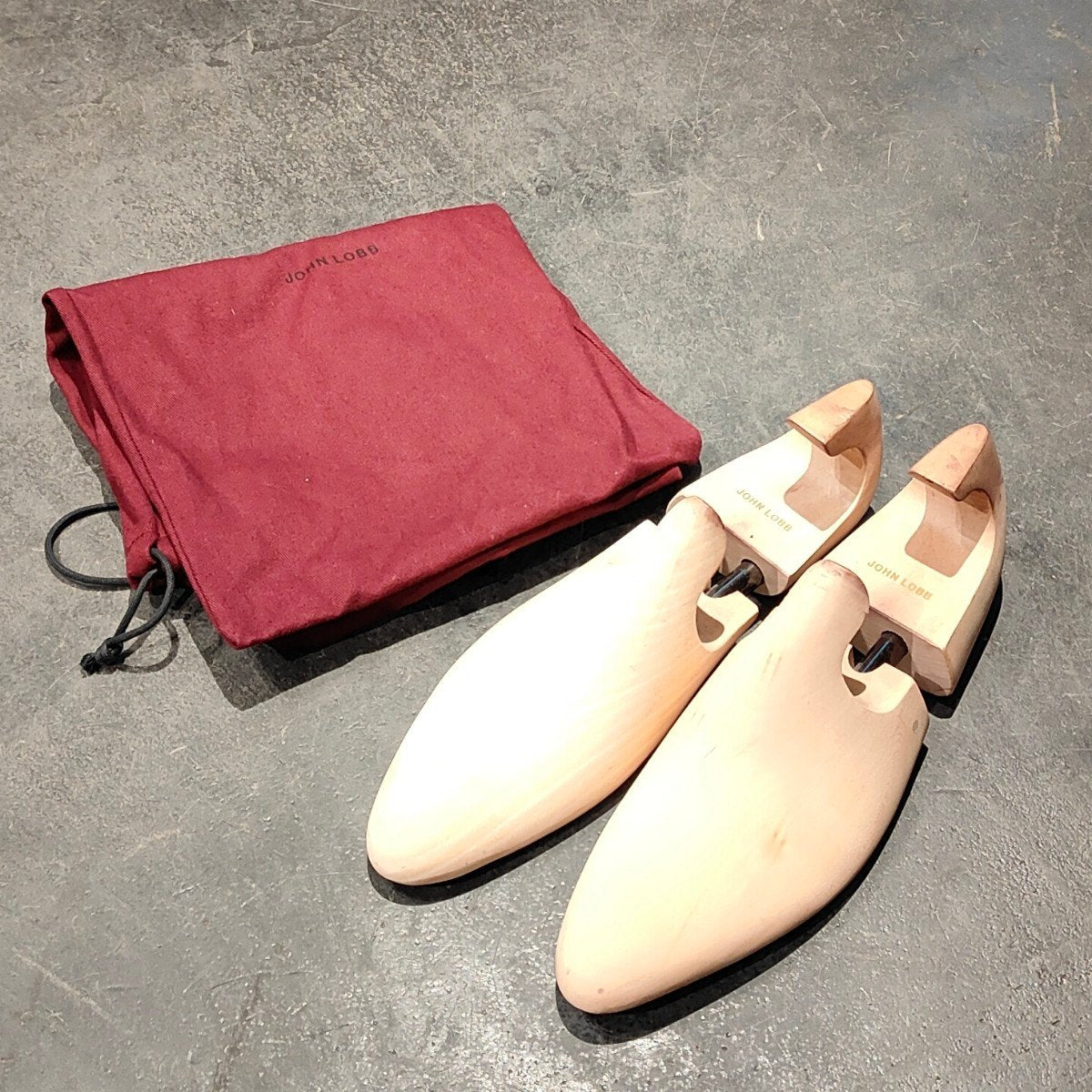 極美品 【JOHN LOBB】ジョンロブ シートン プレーントゥ カーフ バーガンディ サイズUK7E 7000ラスト 参考定価¥355,300-