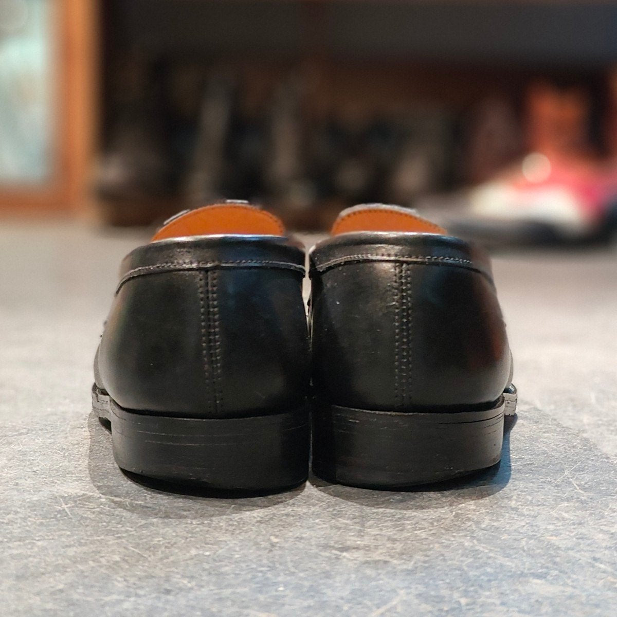 【J.M.WESTON】ジェイエムウエストン 180 シグニチャーローファー ボックスカーフ ブラック サイズ UK4.5C 41ラスト 定価¥156,200-