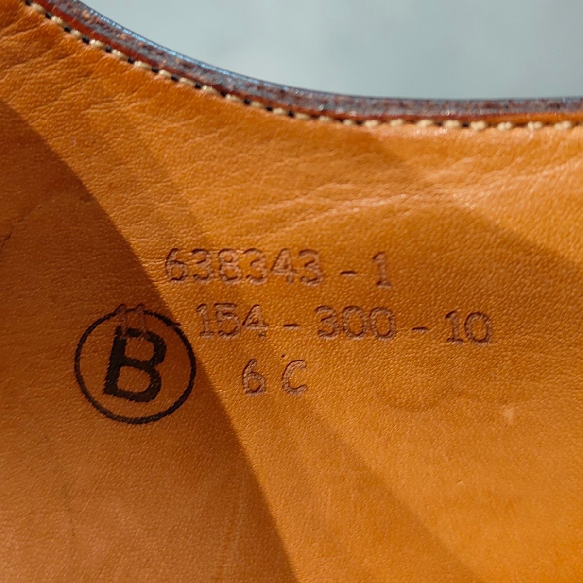 美品 【J.M.WESTON】ジェイエムウエストン 300 ストレートチップ Bスタンプ カーフ ダークブラウン サイズ6C 11ラスト 参考定価170,500-