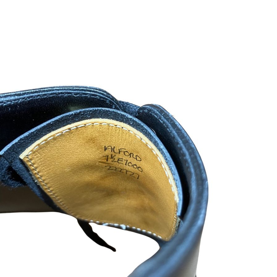 【JOHN LOBB】ジョンロブ ALFORD ストレートチップ カーフ ブラック サイズ UK7.5E 7000ラスト