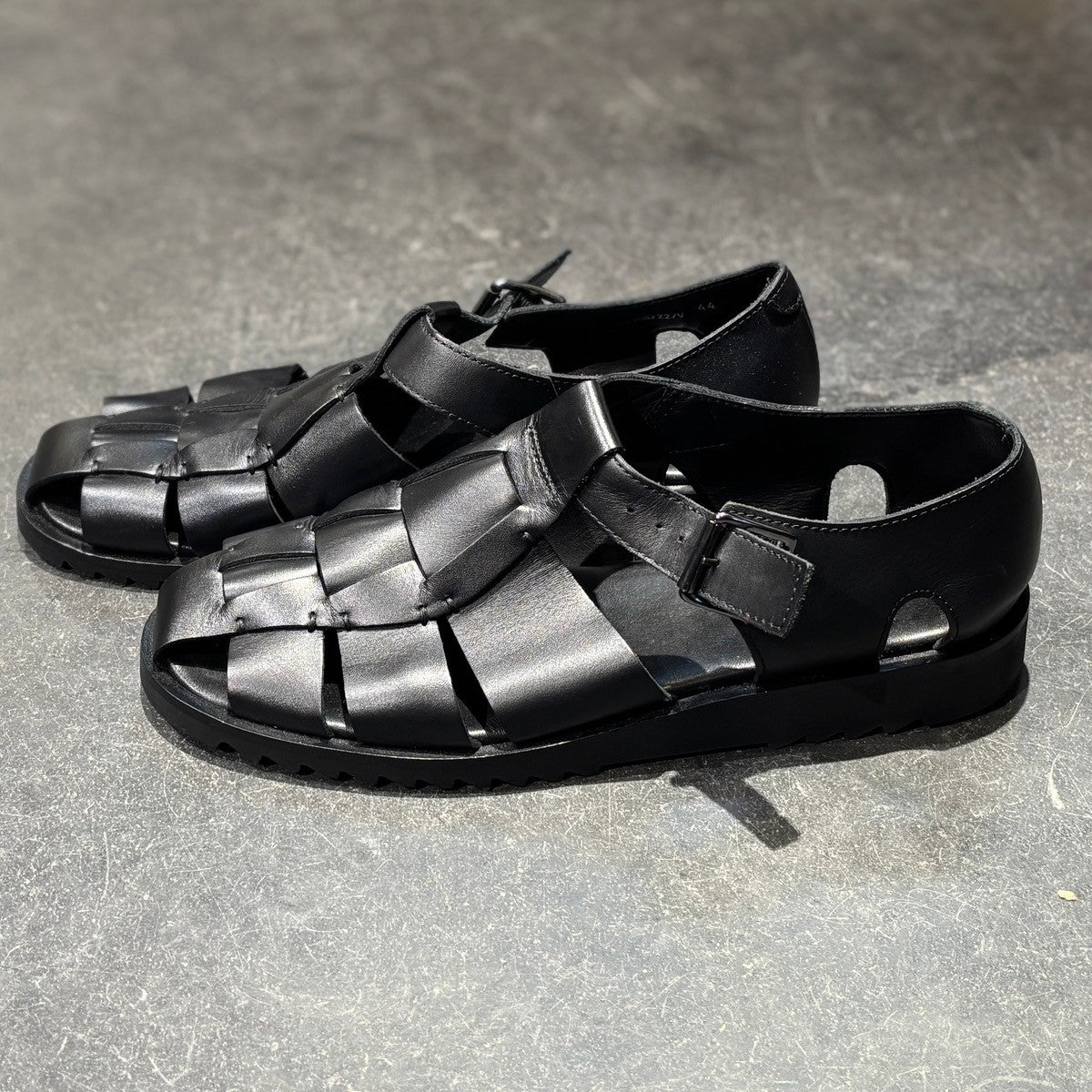 【Paraboot】パラブーツ グルカサンダル パシフィック カーフ ブラック サイズ 44