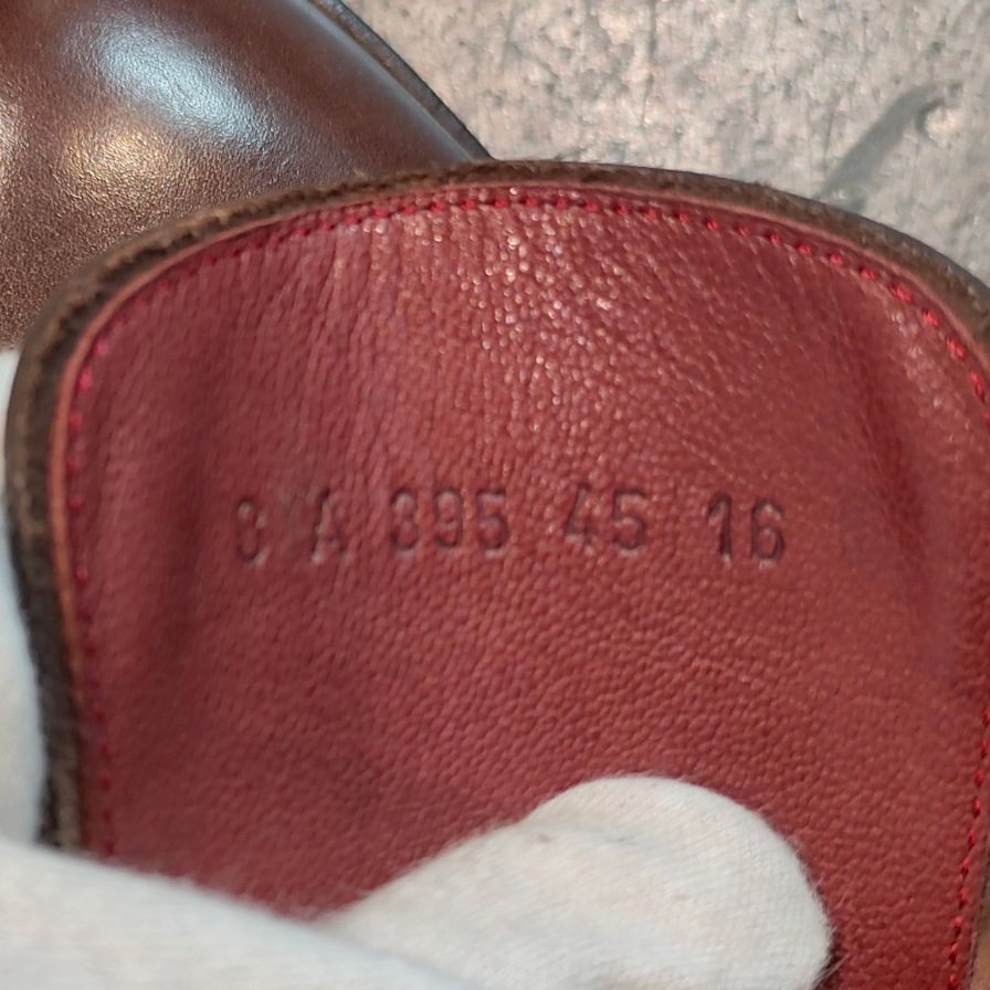 新品未使用 【PARABOOT】パラブーツ プレーントゥブーツ ブラウン サイズUK8A