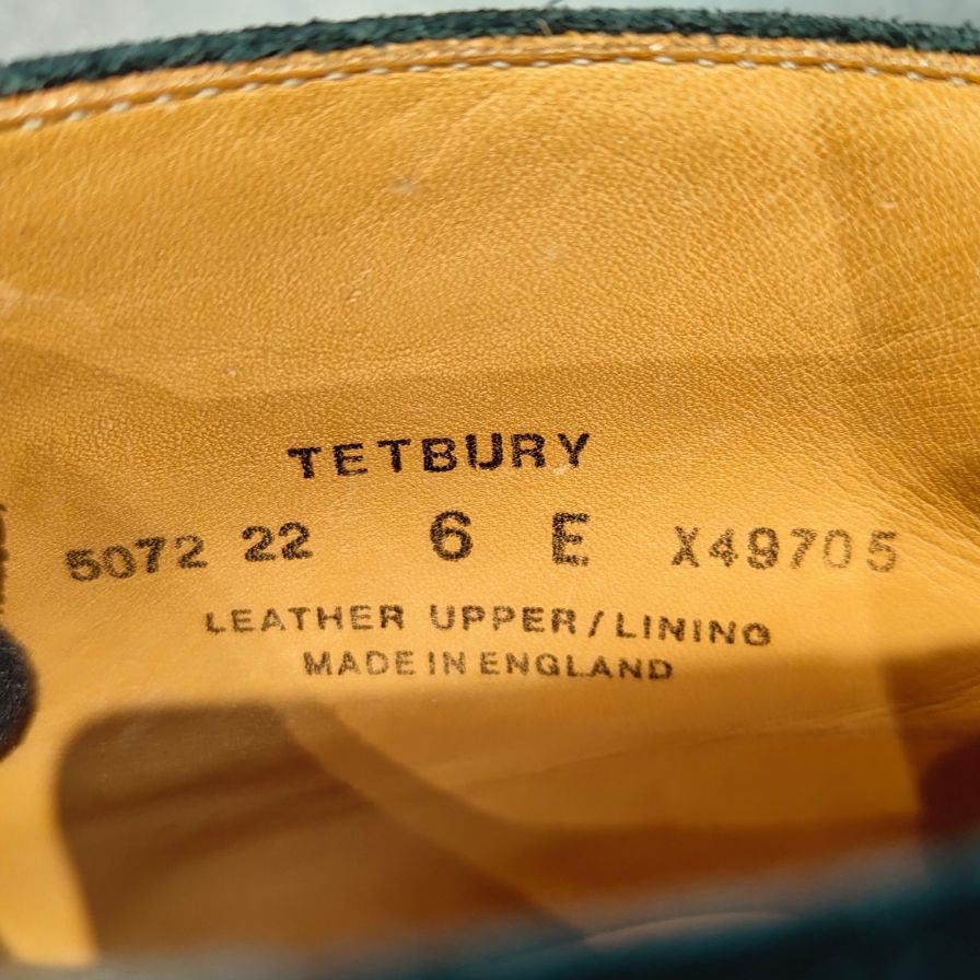 【CROCKETT&JONES】クロケット&ジョーンズ TETBURY チャッカブーツ スエード ブラック UK6E