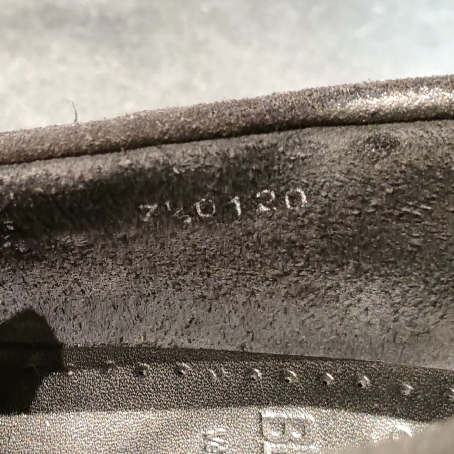 【PARABOOT】パラブーツ デッキシューズ カーフスエードコンビ ブラック(黒) サイズ UK7.5