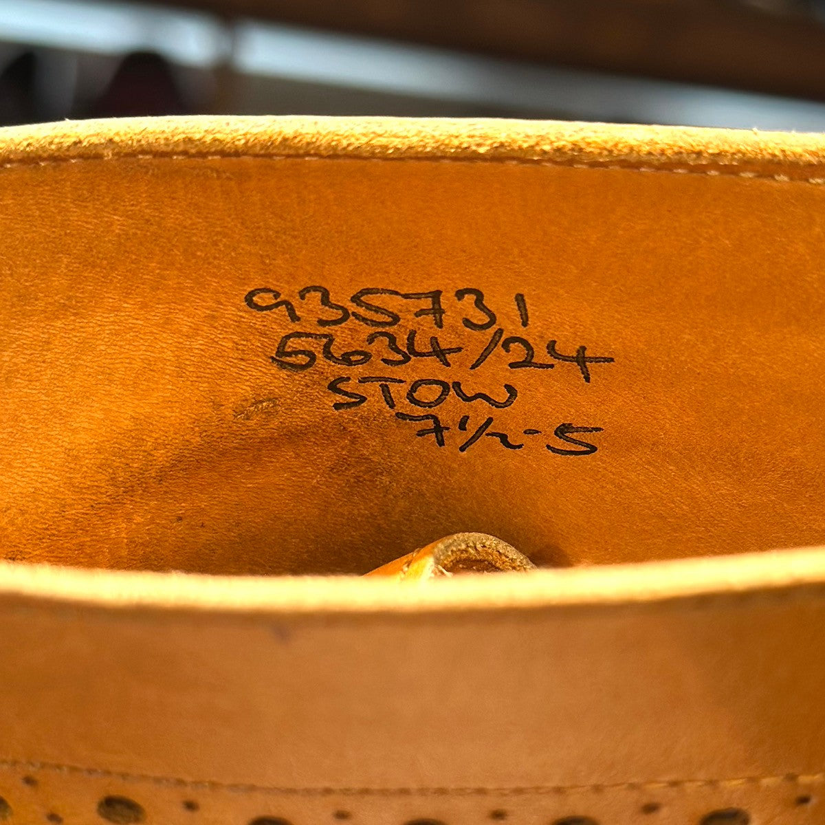 極美品【Tricker’s】トリッカーズ ストウ 5634 エイコンアンティーク サイズ UK7.5 4497Sラスト