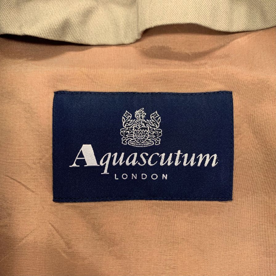 【Aquascutum】アクアスキュータム ステンカラーコート サイズ