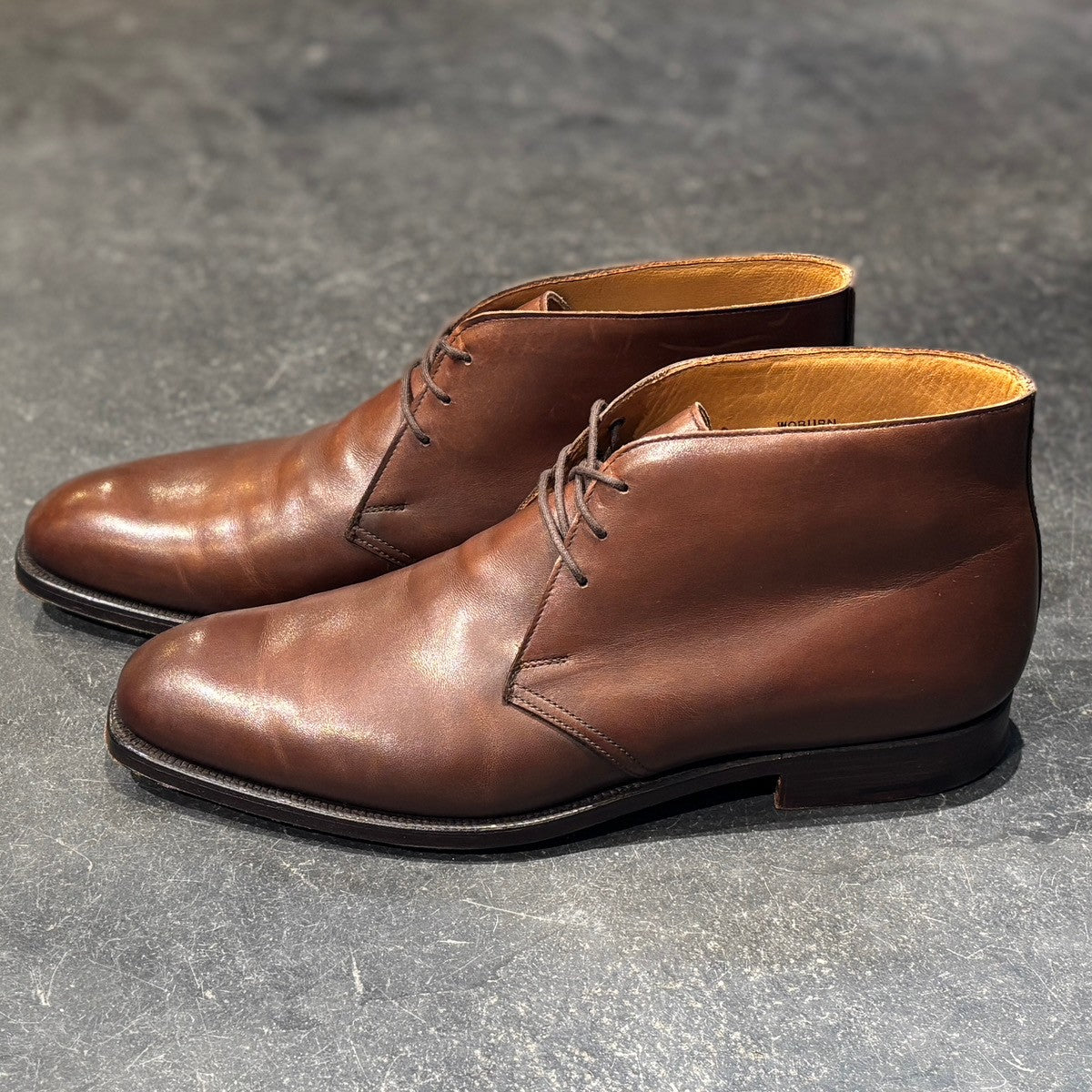 【CROCKETT&JONES】クロケット&ジョーンズ チャッカブーツ ウーバン カーフ ブラウン サイズUK8.5E