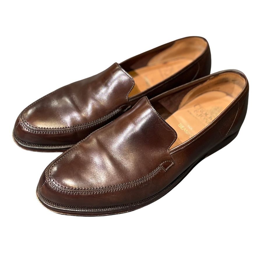 【CROCKETT&JONES】クロケット&ジョーンズ ローファー ブラウン(茶系) サイズ UK8.5E ラスト