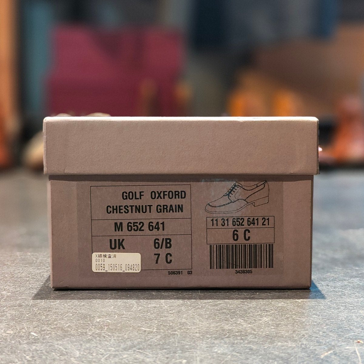 極美品【J.M.WESTON】ジェイエムウエストン 641 ゴルフ Uチップ グレインレザー ブラウン サイズ UK6C 31ラスト 定価¥168,300-
