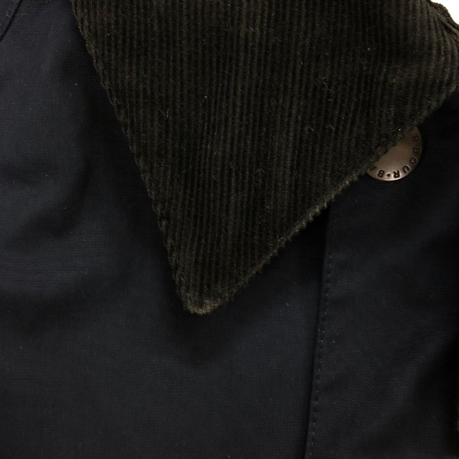【Barbour】バブアー ビデイルジャケット ノンワックス ネイビー ポリエステル×コットン サイズ36