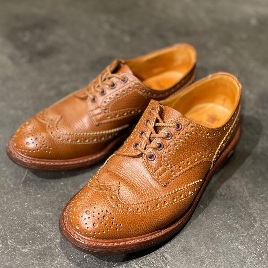 【Tricker's】トリッカーズ バートン グレインレザー ブラウン サイズ UK7.5