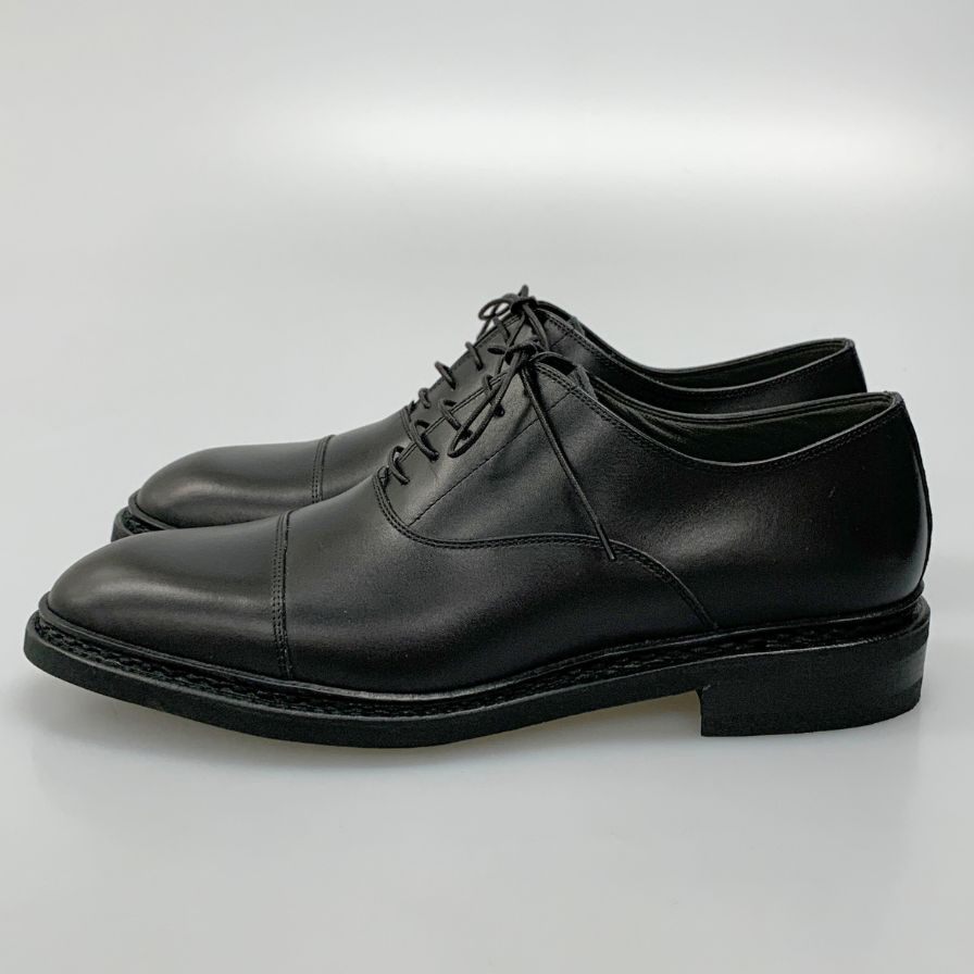 希少 新品未使用【Paraboot】パラブーツ ジョセフ別注 ストレートチップ リスレザーグレインレザーコンビ ブラック サイズ UK7