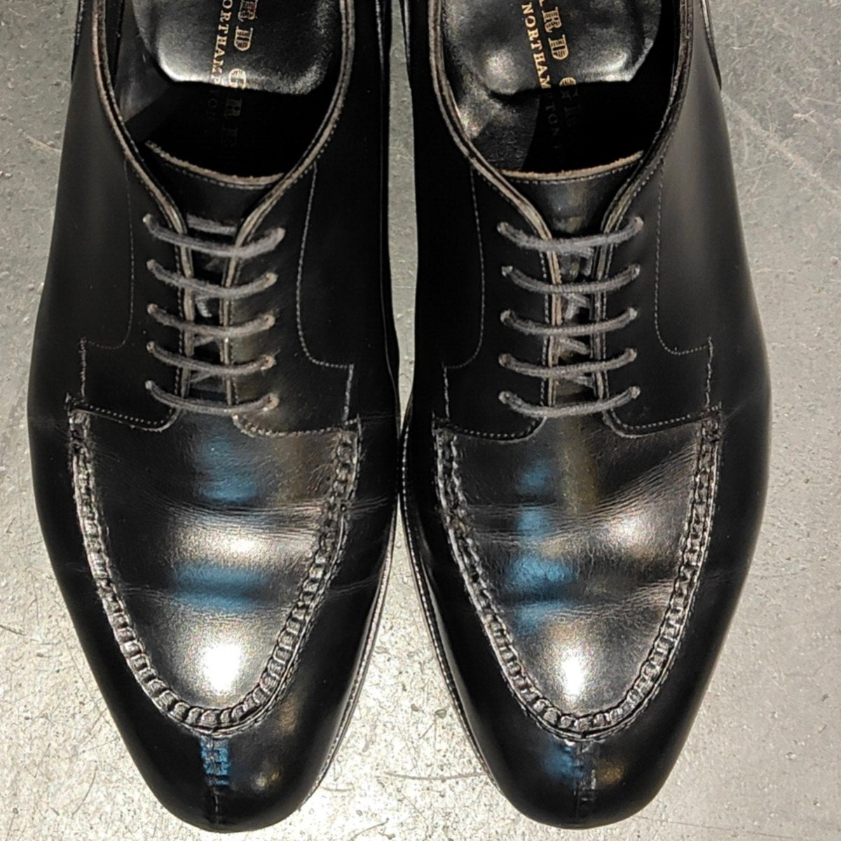 美品 【EDWARD GREEN】エドワードグリーン ドーバー Uチップ カーフ ブラック サイズ UK6.5D 606ラスト 定価¥273,900-