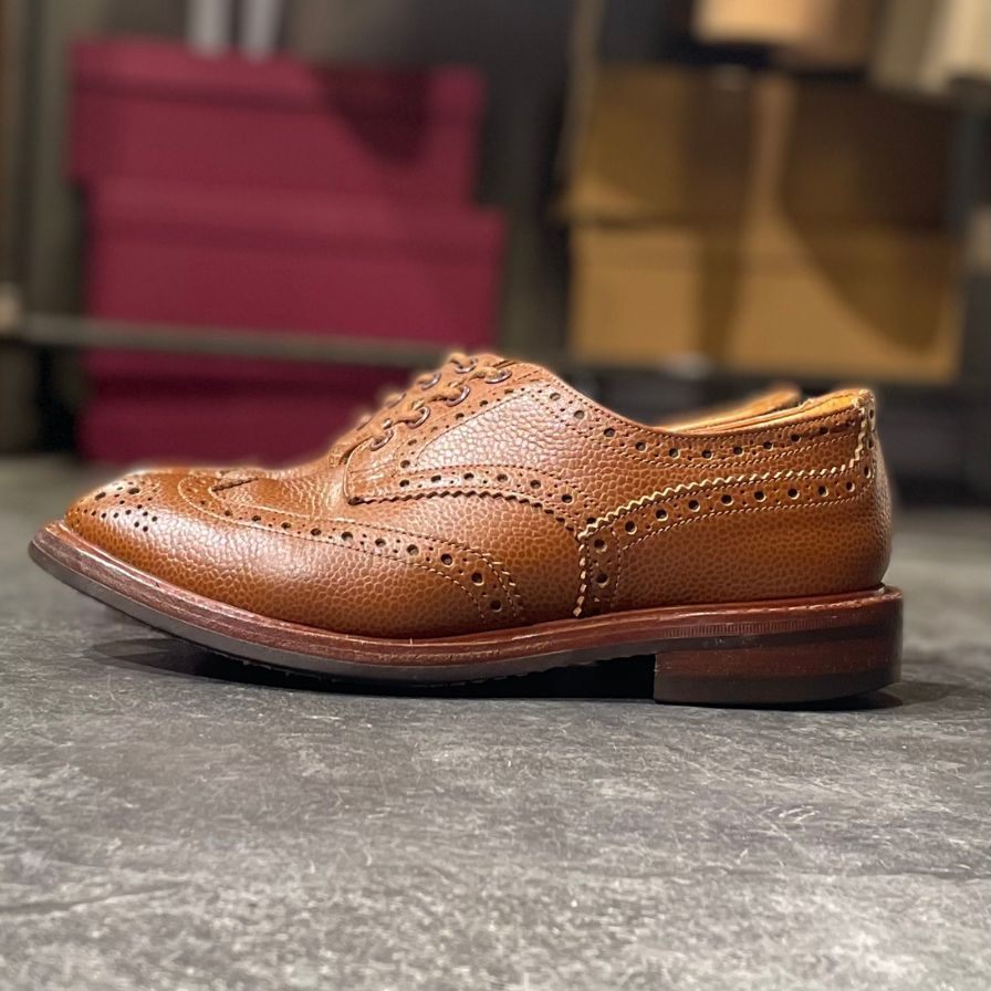 【Tricker's】トリッカーズ バートン グレインレザー ブラウン サイズ UK7.5