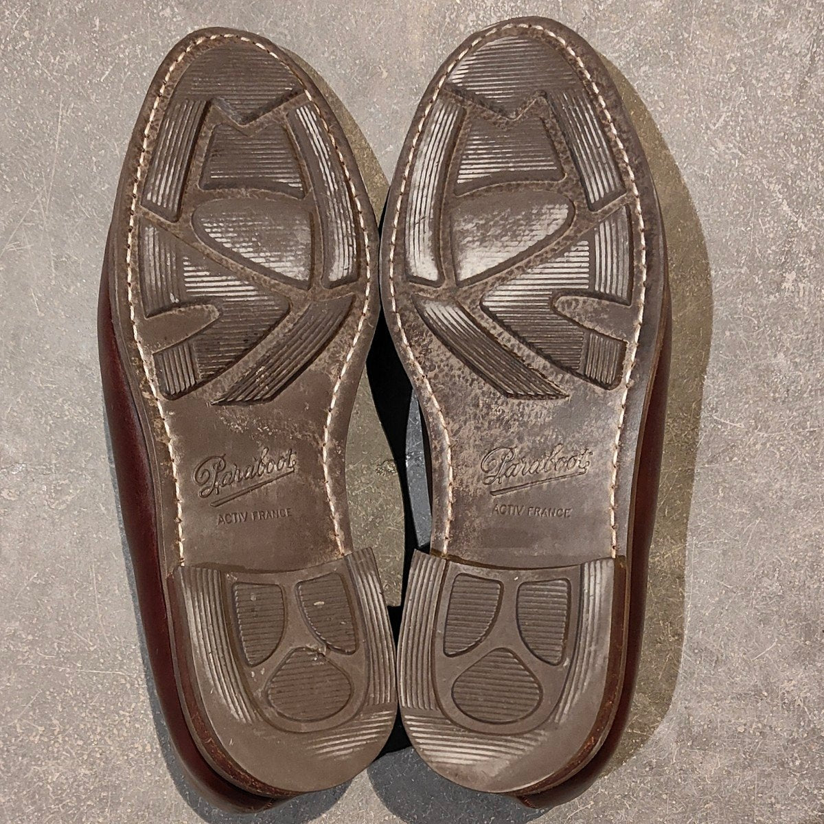 【PARABOOT】パラブーツ ルソー Uチップ カーフ カフェ サイズ UK7