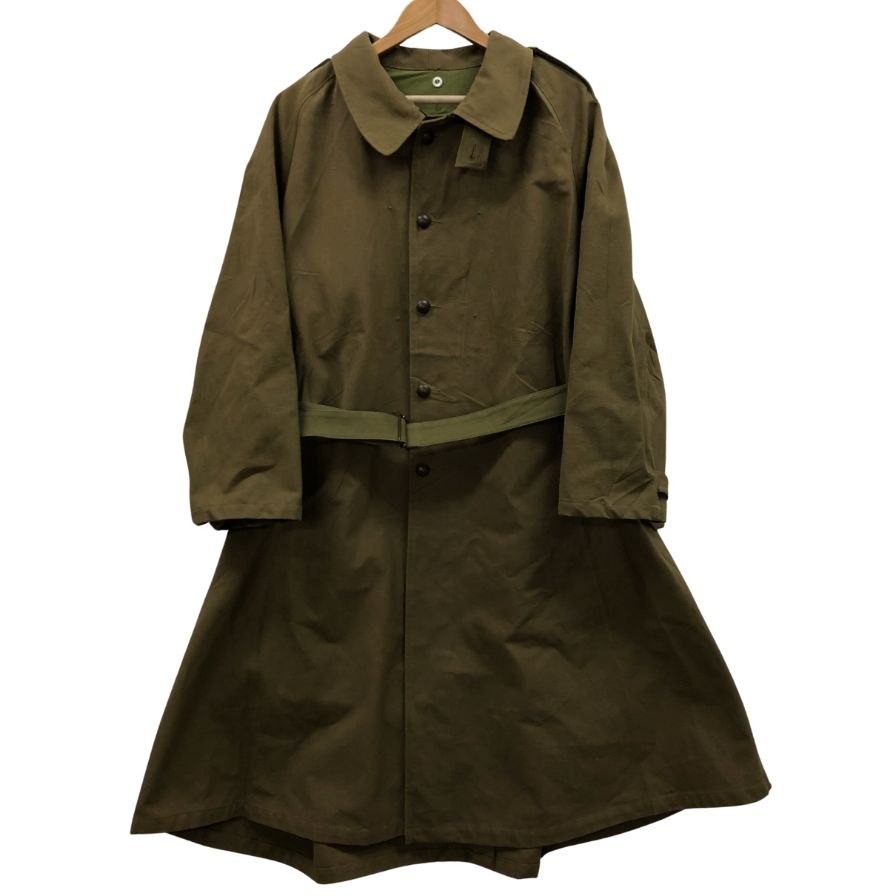 50s 【FRENCH ARMY】 フランス軍 Mー35 モーターサイクルコート サイズ2 カーキ