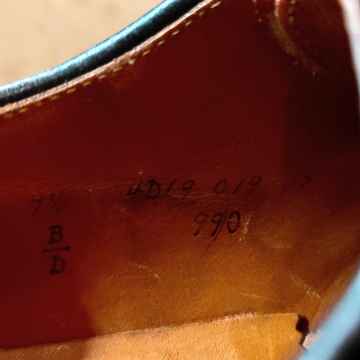 【ALDEN】オールデン 990 プレーントゥ コードバン ダークバーガンディ サイズ US7.5D バリーラスト 参考定価 ¥220,000-