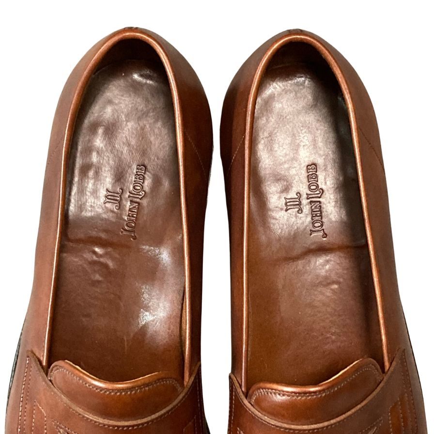 【JOHNLOBB】ジョンロブ ローファー カーフ ブラウン(茶系) サイズ 9E ラスト