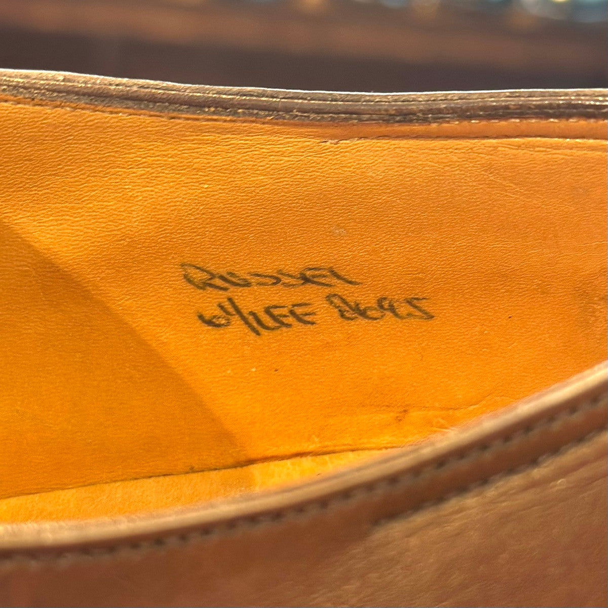 極美品【JOHN LOBB】ジョンロブ パンチドキャップトゥ ラッセル ブラウン サイズ6.5EE 8695ラスト
