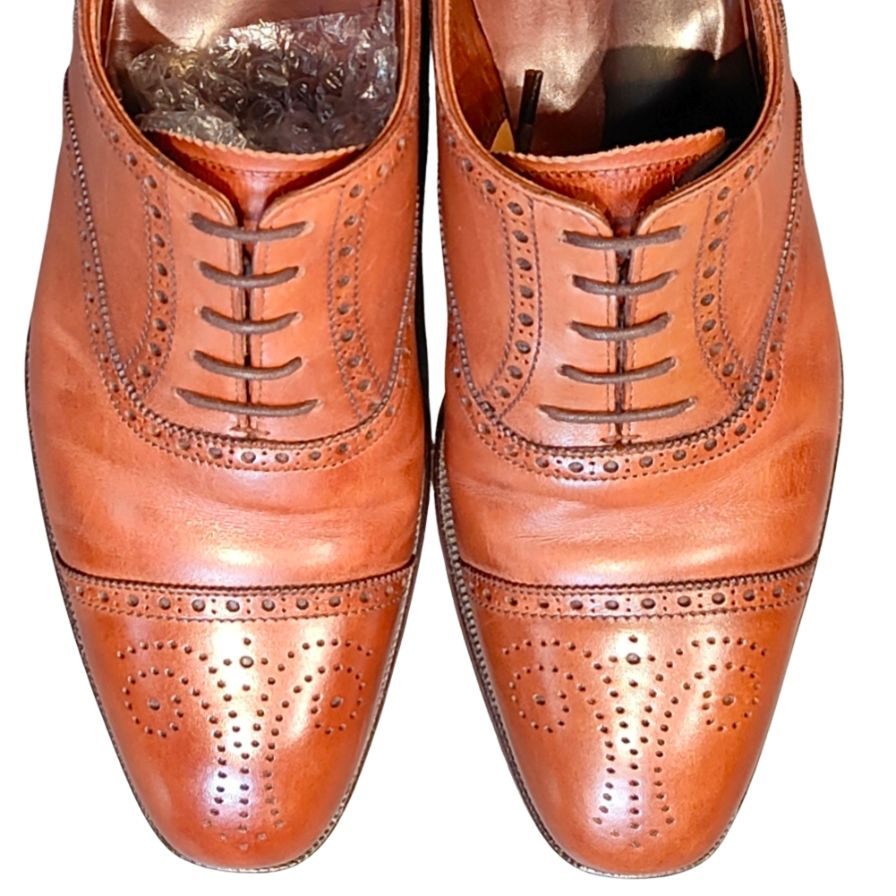 【Crockett&Jones WELBECK】クロケット&ジョーンズ ビジネスシューズ ブラウン(茶系) サイズ 5E ラスト