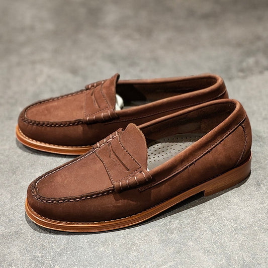 新品未使用 【G.H.Bass&Co. 】 ジーエイチバス 11082 ラーソン ローファー ヌバック ブラウン サイズ US7.5