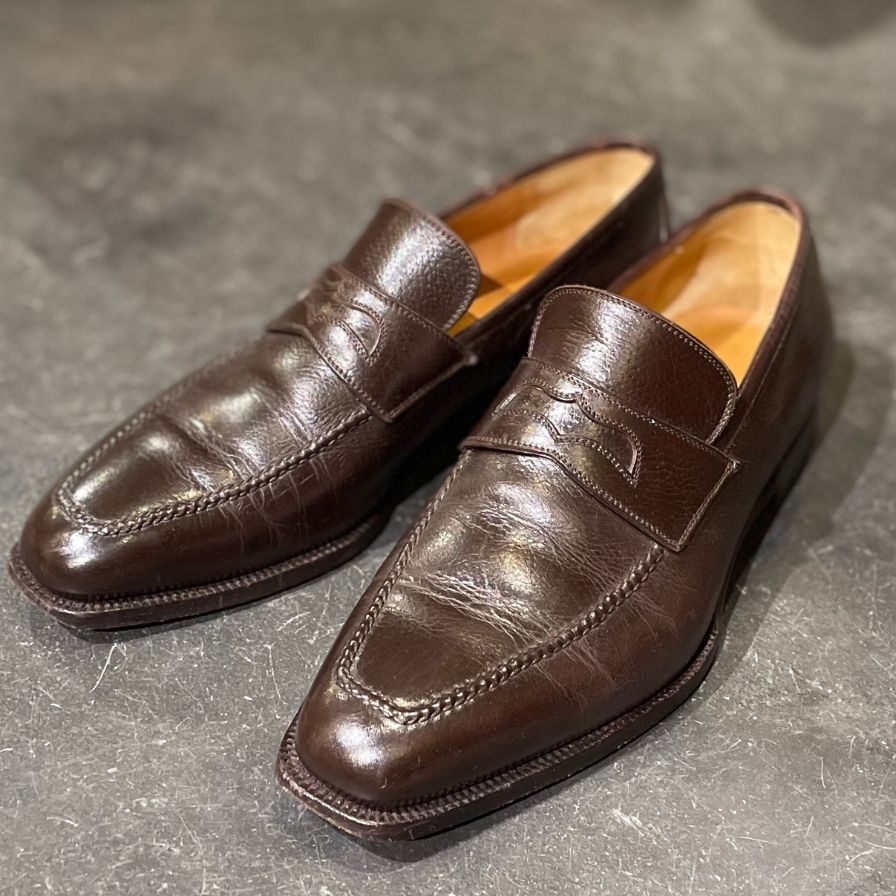 【Stefano Bemer】ステファノベーメル ローファー グレインレザー ブラウン サイズ 42