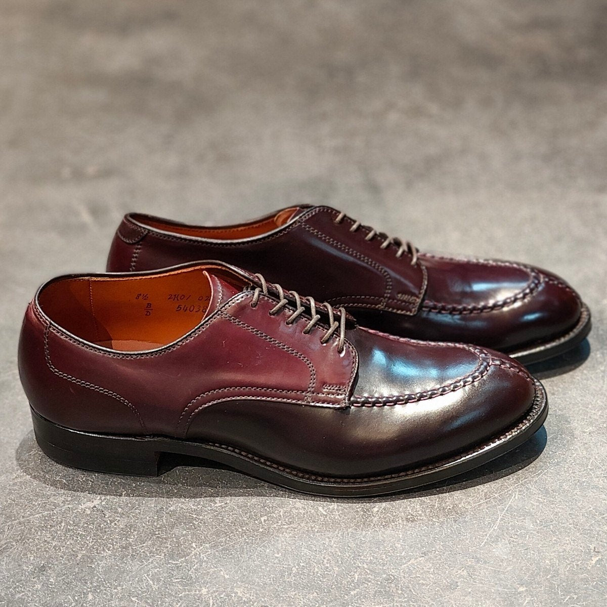 希少 新品未使用【ALDEN】オールデン リジェクト品 54038 NST Uチップ コードバン ダークバーガンディ サイズUS8.5D モディファイドラスト