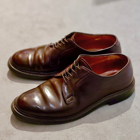 【ALDEN】オールデン 990 プレーントゥ コードバン ダークバーガンディ サイズ US7.5D バリーラスト 参考定価 ¥220,000-