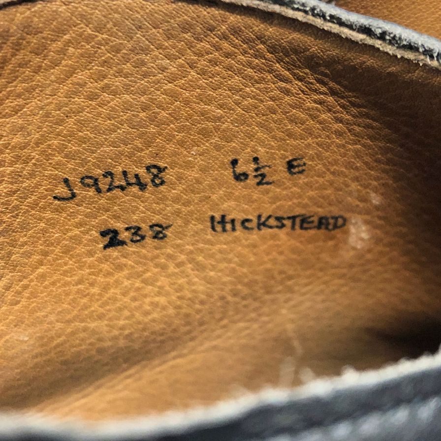 【CROCKETT&JONES】クロケット&ジョーンズ ブーツ カーフ ブラック(黒) サイズ UK6.5E ラスト