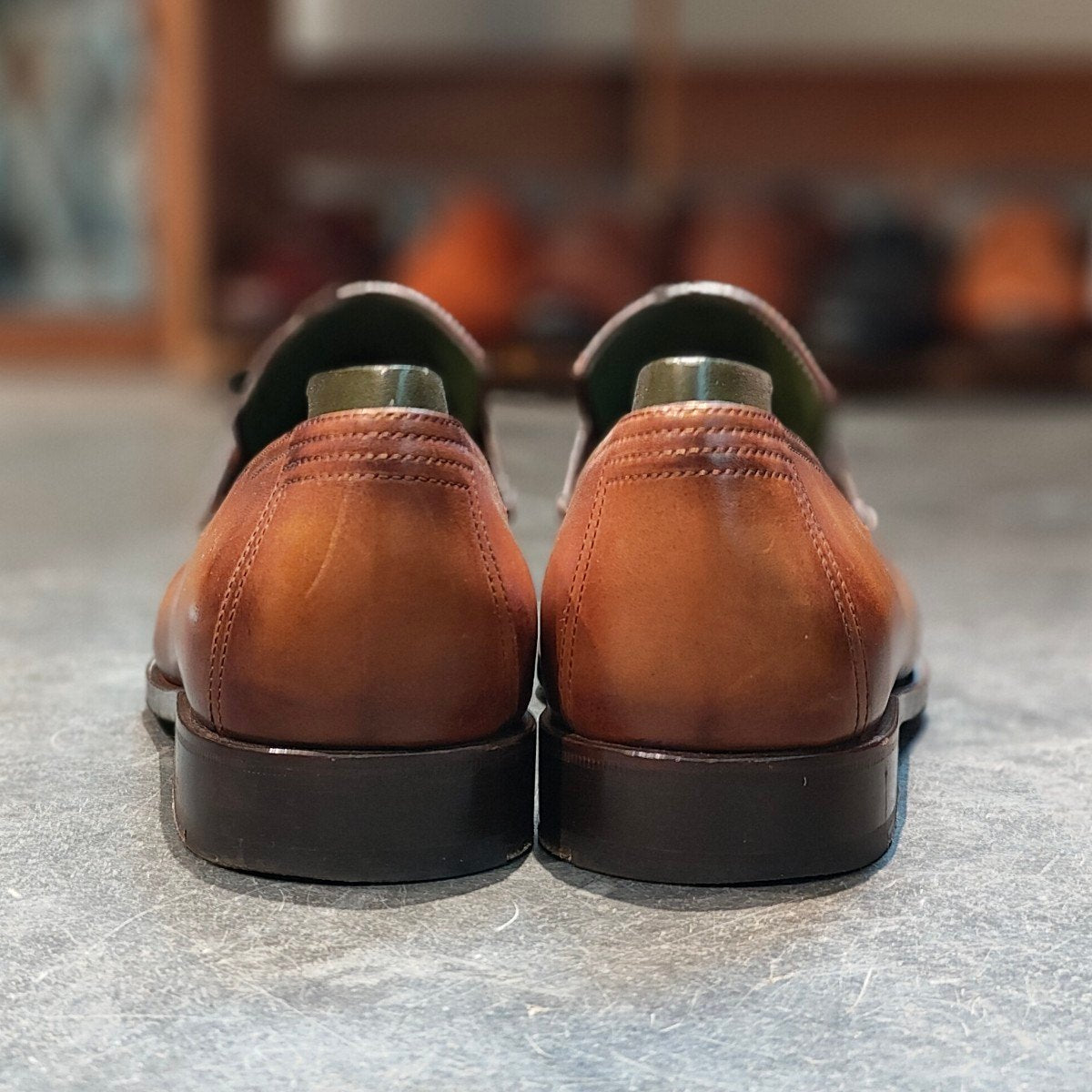 美品【BERLUTI】ベルルッティ 1213T アンディ カーフ パティーヌ ブラウン サイズ UK9