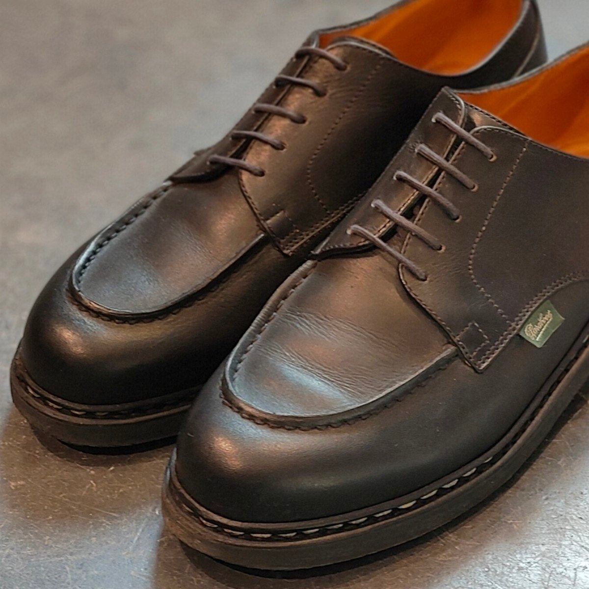 極美品 【Paraboot】パラブーツ シャンボード Uチップ リスレザー ブラック サイズUK6 定価¥96,800-