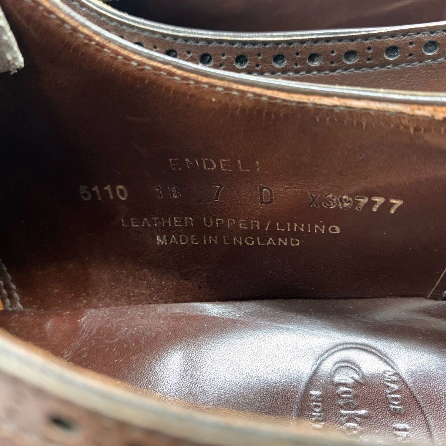 【CROCKETT&JONES】クロケットアンドジョーンズ ビジネスシューズ ブラウン(茶系) サイズ UK7D ラスト