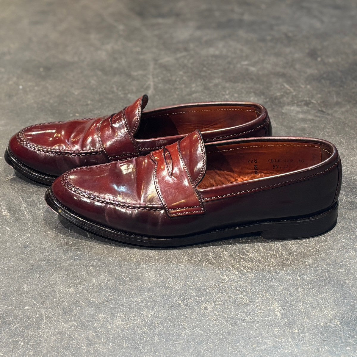 【ALDEN】オールデン ペニーローファー 99161 ビームスプラス別注 コードバン ダークバーガンディ  サイズUS10.5D バンラスト