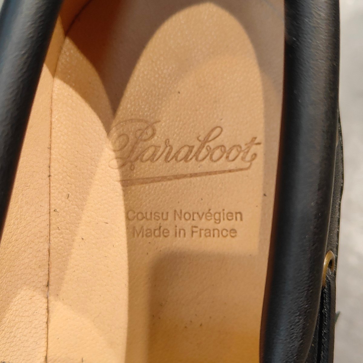 新品未使用 【Paraboot】パラブーツ シメイ Uチップ カーフ ブラック サイズ UK6 定価¥96,800-