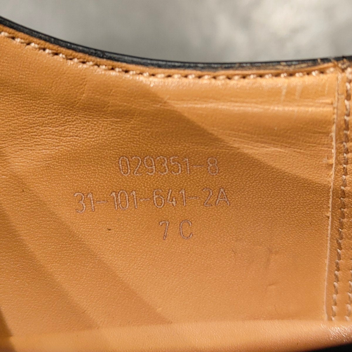 使用数回 【J.M.WESTON】ジェイエムウエストン 641 ゴルフ Uチップ ボックスカーフ ブラック サイズ UK7C 31ラスト 定価¥168,300-