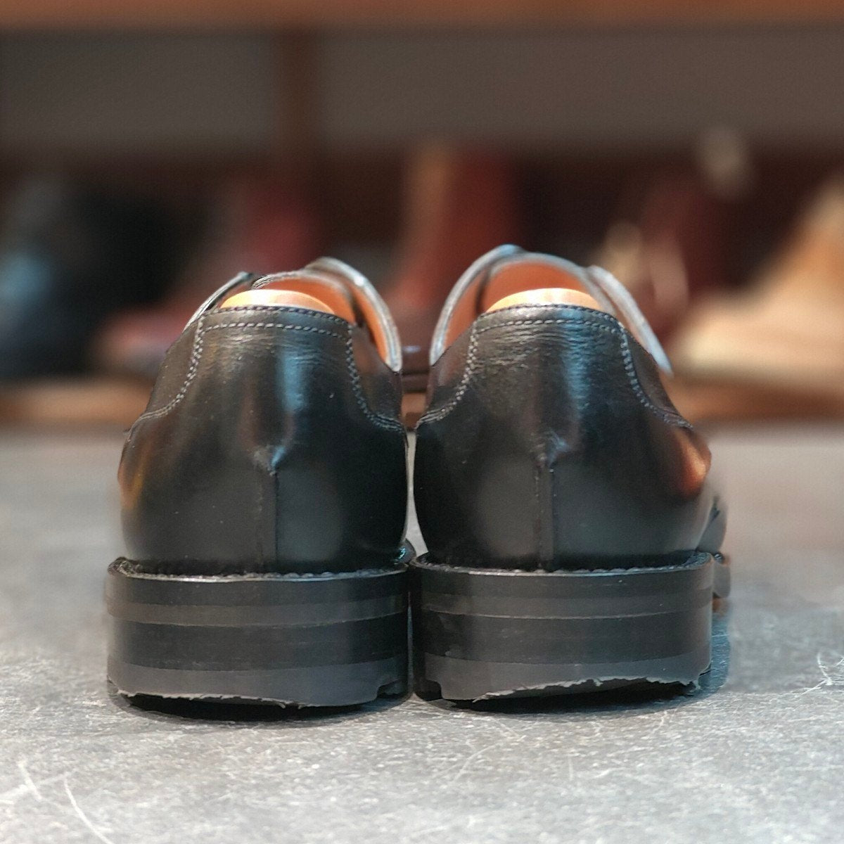 希少 美品 【J.M.WESTON】ジェイエムウエストン 641 ゴルフ Uチップ ロシアンカーフ ブラック サイズ UK7D 31ラスト 定価¥179,300-