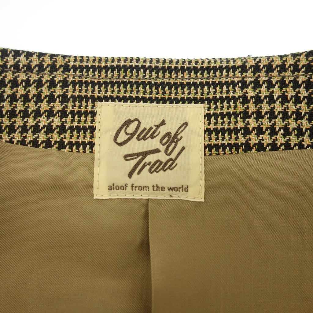 【OUT OF TRAD】アウトオブトラッド Keith 4Bベスト Glen Plaid ベージュ サイズ 3
