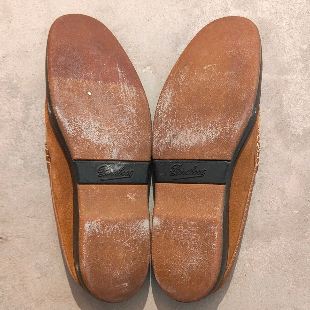 【PARABOOT】パラブーツ バハマ 0412 スリッポン スエード ブラウン サイズUK8.5