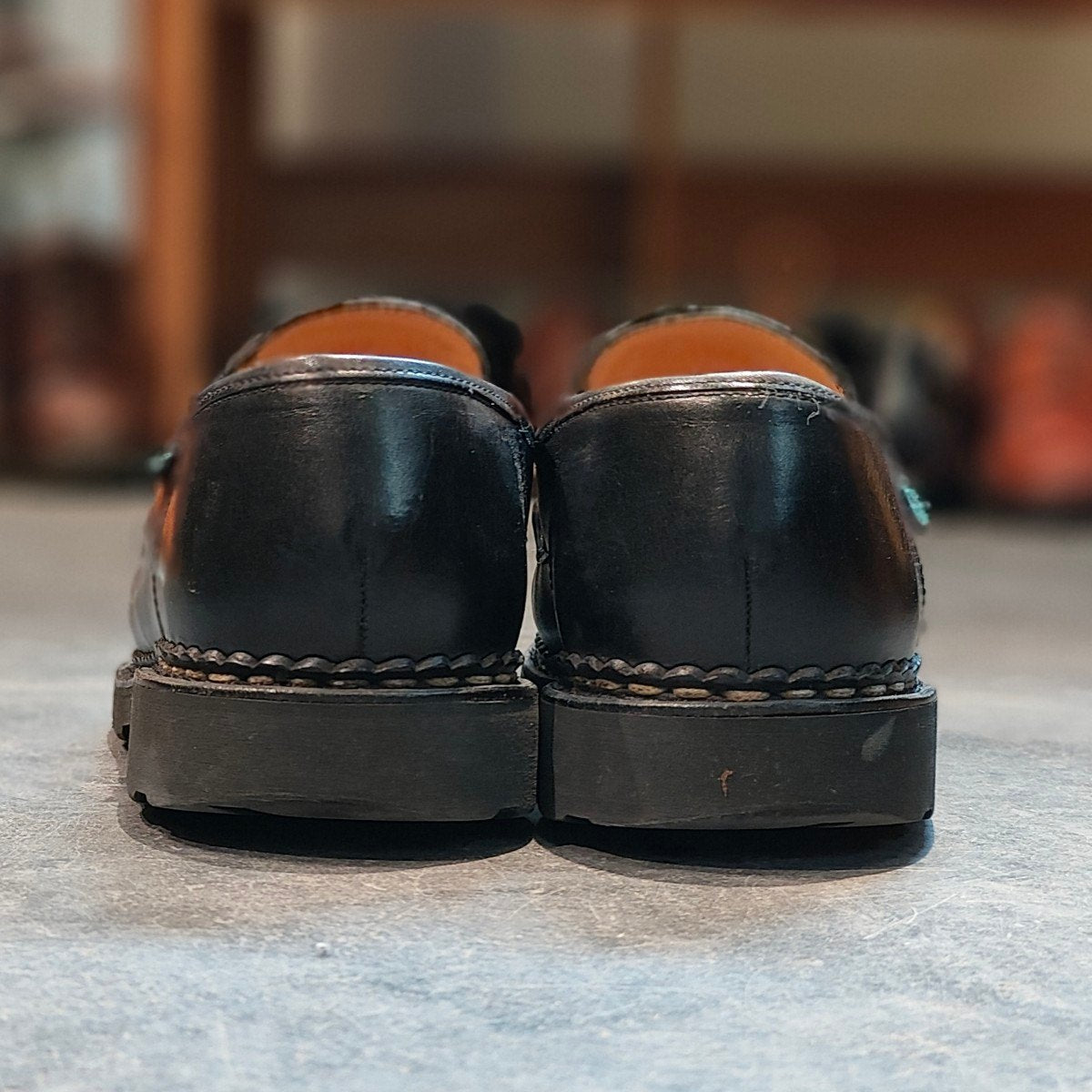 【Paraboot】パラブーツ ランス コインローファー リスレザー ブラック サイズ UK6.5F