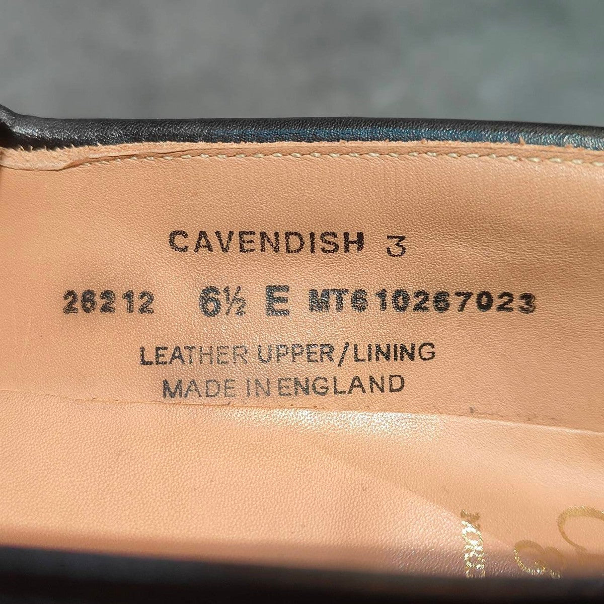 使用数回【CROCKETT&JONES】クロケット&ジョーンズ キャベンディッシュ3 タッセルローファー カーフ ブラック サイズUK6.5E 375ラスト 定価¥126,500-