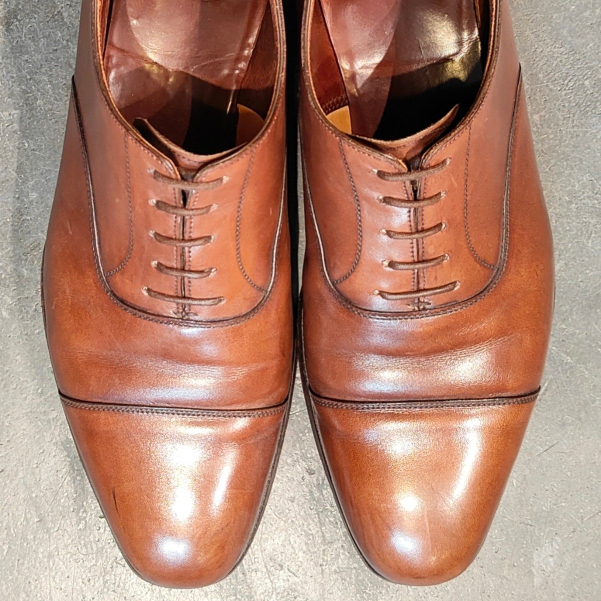 【CROCKETT&JONES】クロケット&ジョーンズ オードリー3ストレートチップ カーフ ブラウン サイズ UK8.5E