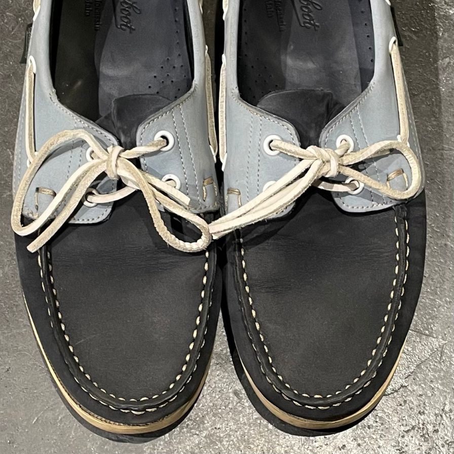 【PARABOOT】パラブーツ バース デッキシューズ ヌバック ブルー ネイビー サイズ UK8.5