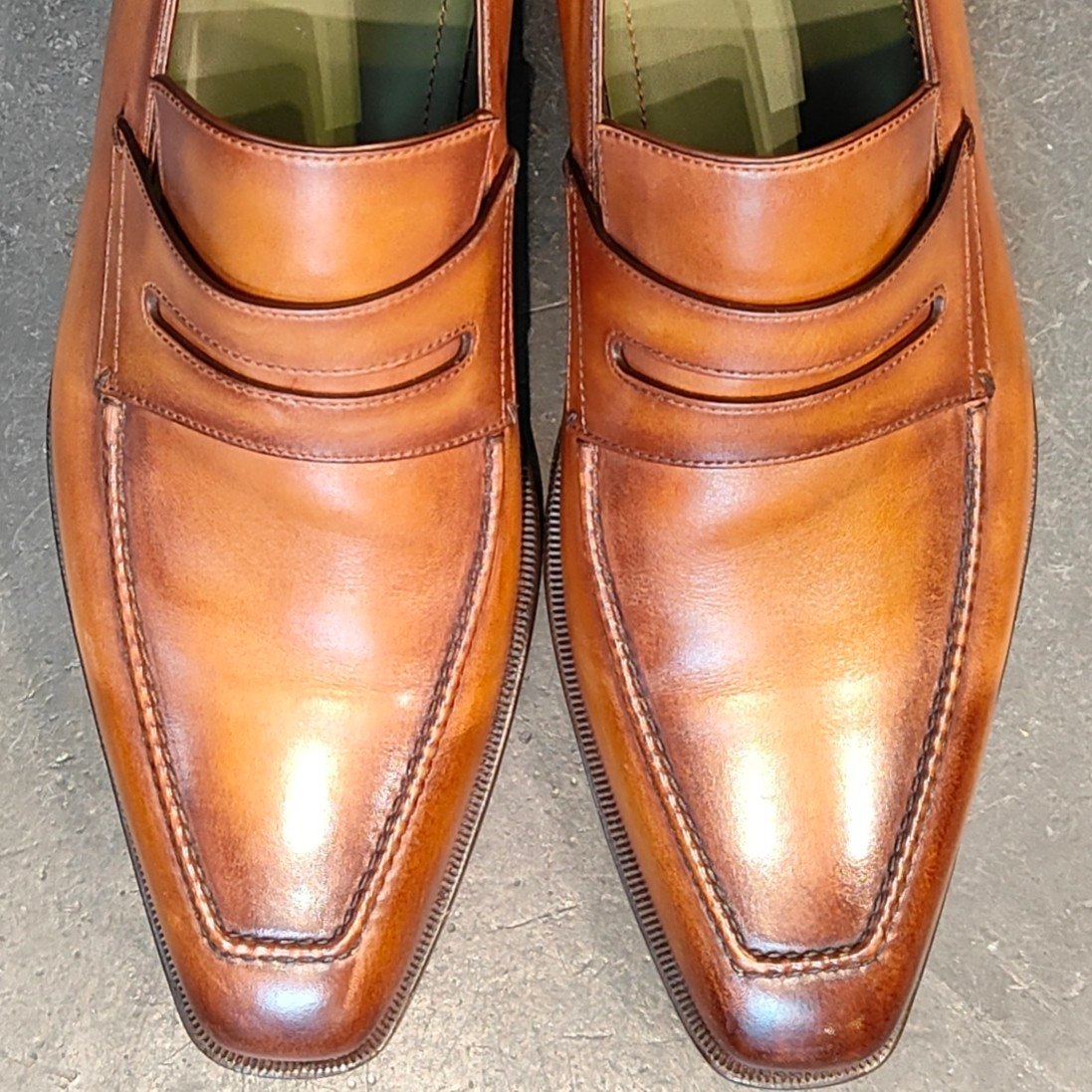 美品【BERLUTI】ベルルッティ 1213T アンディ カーフ パティーヌ ブラウン サイズ UK9