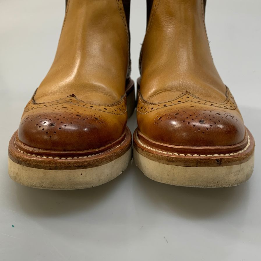 【GRENSON】グレンソン チェルシーブーツ サイドゴア ベージュ系 メンズ サイズ5